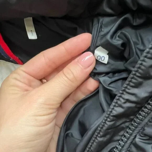 MONCLER WOMENS Flammette Long Down Jacket/Coat - BLACK - XS/00 - Picture 5 of 16